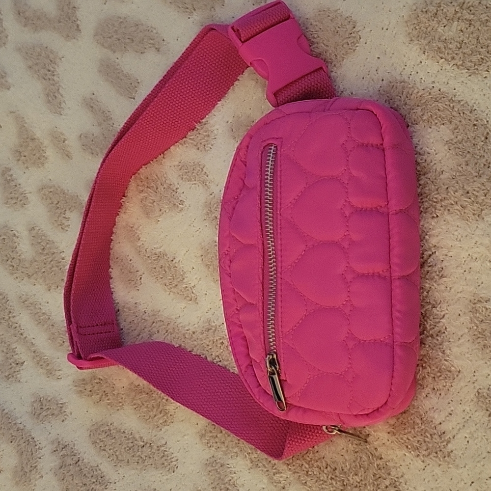 Hot pink heart beltbag